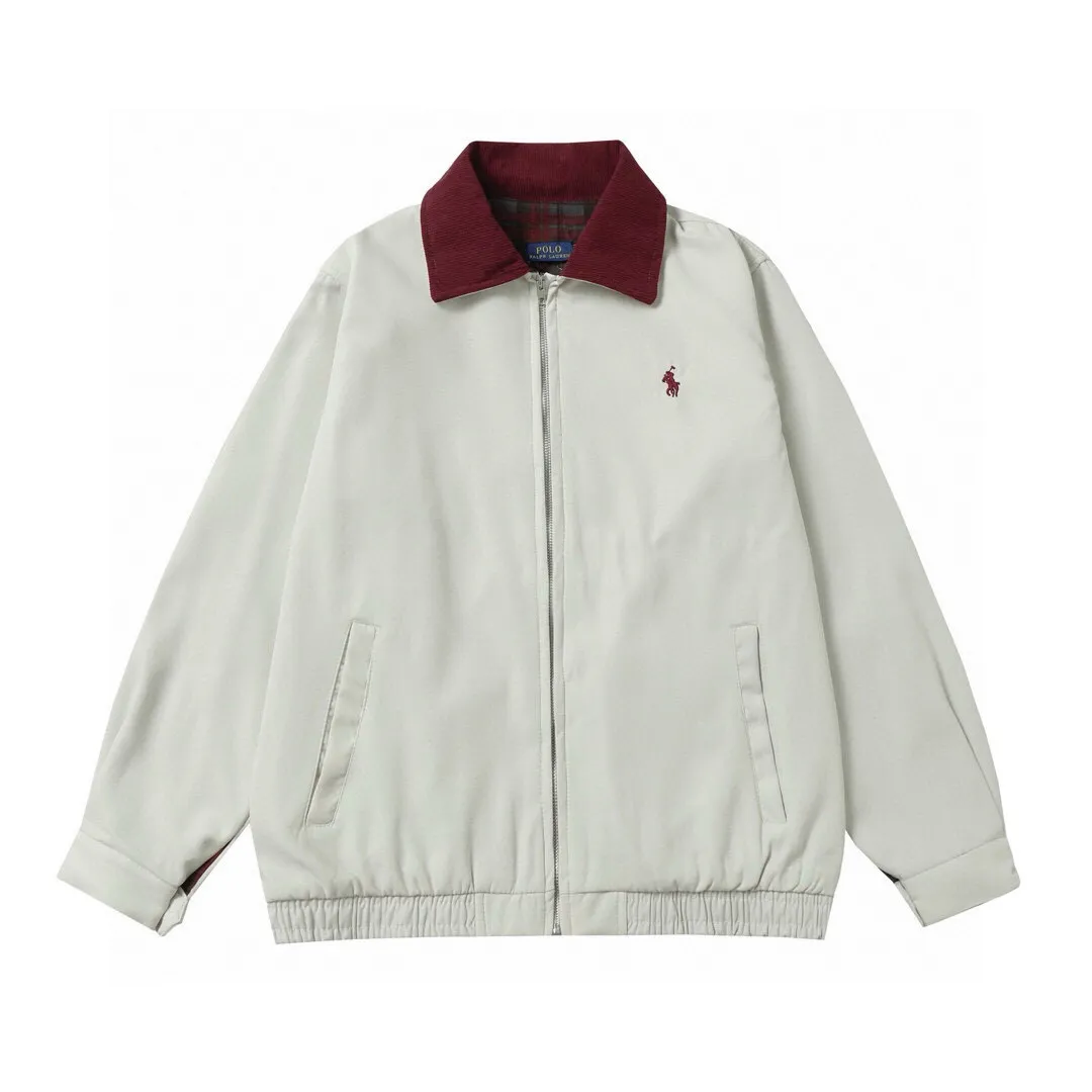 P306 Style number: 605 -Ralph Lauren 24ssRL classic war horse logo embroidered jacket zipper jacket on the chest -The item is made of customized fabrics and purchased from the original version. A full set of customized accessories. Details determine success or failure. The new autumn and winter style has a very nice upper body effect and a loose fit. -Color: Picture color -Size: M/ Ｌ /XL/ 2XL
